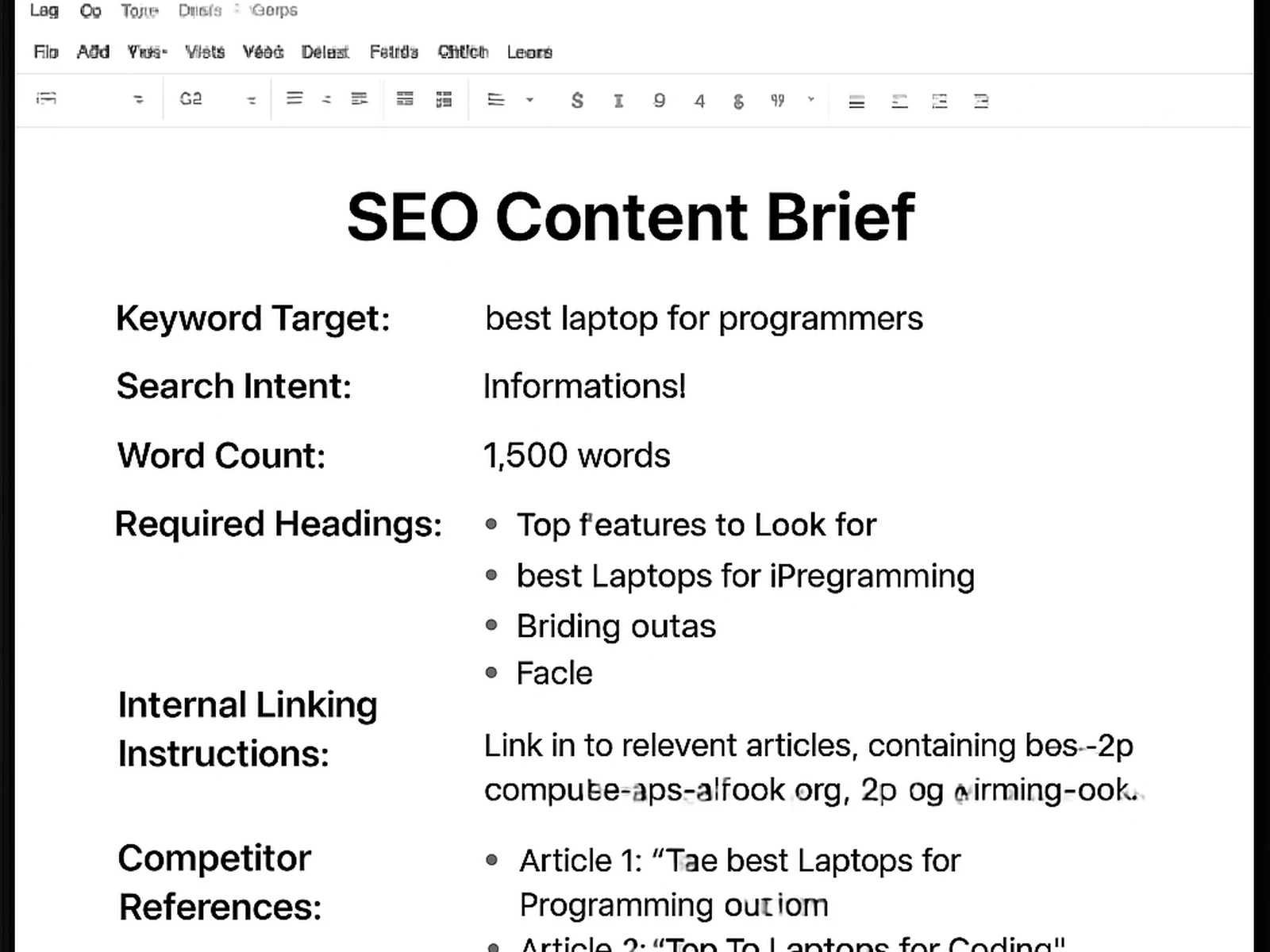Content SEO Strategy — detail